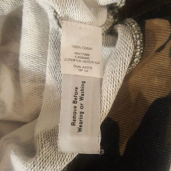 J. CREW Camo Vintage Surplus Sweatshirt - Size S - Picture 6 of 6